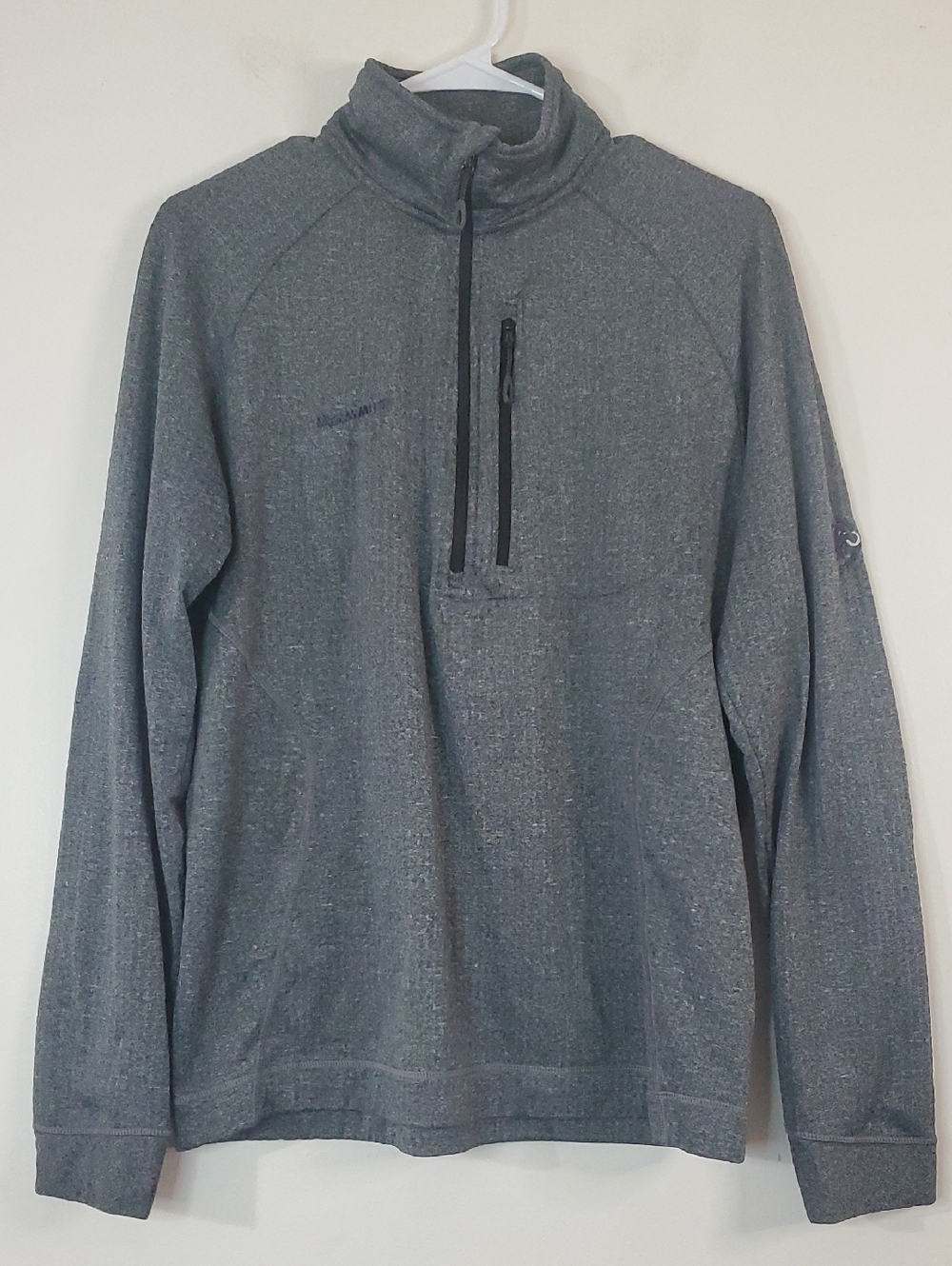 Mammut Elwha Half Zip Fleece Jacket Size Large Mens Grey